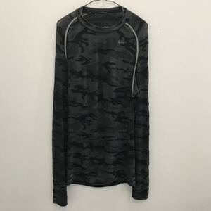 LV561 NIKE ナイキ　長袖インナー　ストレッチ　迷彩　カモ柄　メンズXL相当