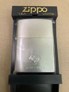 送料無料 ZIPPO ジッポー スパイラル + ハート 未使用保管品