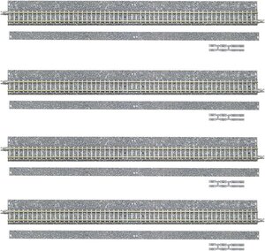 TOMIX 1767 ワイドPCレールS280-WP (F) (ポイント分岐用) (4本セット)