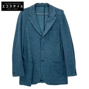 RING JACKET リングヂャケット ブルー ウールコットン Turquoise Blue Jersey Jacket ブルー 50 ジャケット ウール メンズ 中古