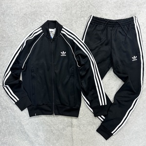 新品未使用 adidas Originals Sサイズ アディダス オリジナルス セットアップ ジャージ SST トラックスーツ ジャケット ジョガーパンツ 黒