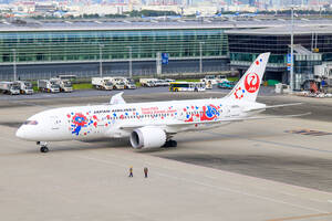 飛行機 デジタル 画像 ボーイング787 JAL ミャクミャクJET 3