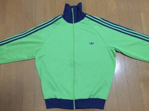 80s adidas デサント トラックジャケット グリーン ネイビー アディダス ジャージ ビンテージ