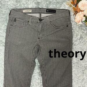 theory パンツ ストレッチパンツ 千鳥格子 アメリカ製