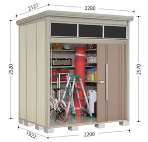 送料無料地域有 タクボ物置　タクボ　物置　Mr.トールマン　ブライト　明かり窓　明り取り　標準屋根　一般型　JNA-2219