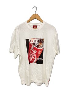 KITH◆×Coca・Cola/Drink Vintage Tee/Tシャツ/S/コットン/WHT