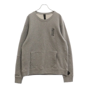 CHROME HEARTS クロムハーツ Y Not Crewneck Sweatshirt ワイノット ロゴ 刺繍 スウェットトレーナー グレー