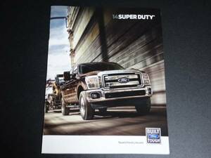 ★フォード　カタログ　SUPER DUTY　USA　２０１４　即決！