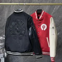 【2カラー選択】Chrome hearts クロムハーツ カレッジジャケット ジャケット  秋着 冬着 黒 赤