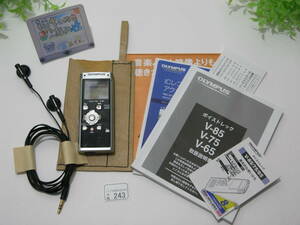 ◆小物0243◆ ICレコーダー Voice-Trek V-85 （ステレオFMチューナー搭載タイプ） OLYMPUS オリンパス Used ～iiitomo～