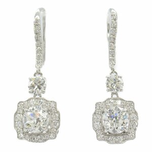 ジュエリー ダイヤモンド ピアス ブランドオフ JEWELRY Pt900プラチナ ピアス PT900 中古 レディース