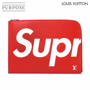 新品同様 ルイ ヴィトン LOUIS VUITTON シュプリーム エピ ポシェット ジュール GM クラッチ バッグ レッド M67722 90248774