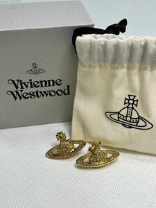 ☆Vivienne Westwood ヴィヴィアンウエストウッド MINI BAS RELIEF ミニ バス レリーフ ピアス 502529979 ゴールド 総重量(約)8.3g