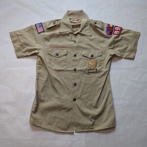 VINTAGE 80‘ｓボーイスカウトシャツ MADE IN USA BOY‘ｓＬサイズ 送料無料!