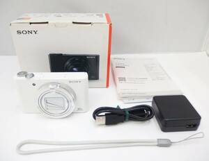 ★美品★SONY DSC-WX500 Cyber-shot サイバーショット コンパクトデジタルカメラ ホワイト SDカード256GB付き