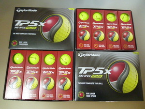 新発売◆2024年 New TP5x！日本正規品【TaylorMade】テーラーメイド New TP5X /イエロー/2ダース/新品/YE【5層構造】