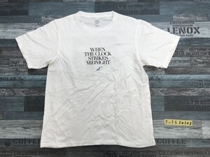 UT UNIQLO ユニクロ × DISNEY ディズニー レディース シンデレラプリント 半袖Tシャツ L 白