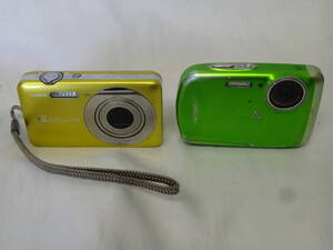 ★CASIO EXILIM EX-Z800、FUJIFILM FinePix Z33WP デジカメ 2個セット！！★通電未確認！ジャンク！修理・部品取り！