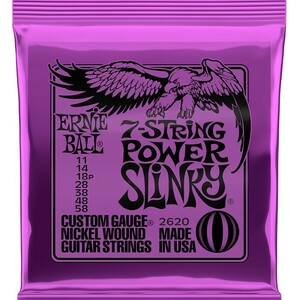 7弦用 ERNIE BALL #2620 7-String Power Slinky 011-058 アーニーボール エレキギター弦