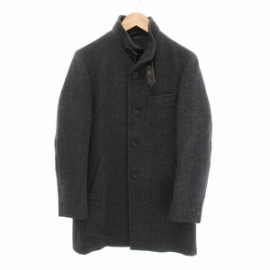 ユナイテッドアローズ UNITED ARROWS UAS ダブルフェイススタンドカラーコート ジャケット ウール ミドル丈 1125-139-4871 S グレー