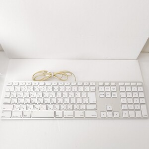 Apple　純正　有線キーボード　A1243 美品　アップル　Mac テンキー付