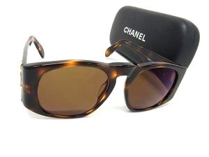 1円 ■美品■ CHANEL シャネル 91235 ココマーク マトラッセ 度入り サングラス メガネ 眼鏡 レディース ブラウン系 FE7406