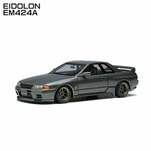 アイドロン EM424A 日産 スカイライン GT-R BNR32 RSワタナベ 8スポーク ガングレーメタリック 模型 1/43