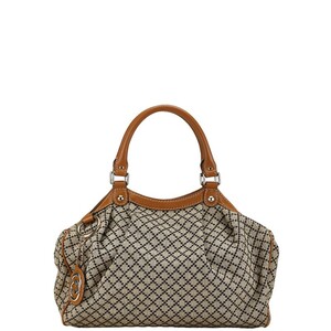 グッチ ディアマンテ スーキー ハンドバッグ トートバッグ 211944 ベージュ キャンバス レザー レディース GUCCI 【中古】