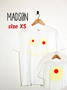 新品★最大値下げ　MADSON　マッドソン 半袖Tシャツ　オーバーサイズ　前後プリント　アイボリー　サイズXS