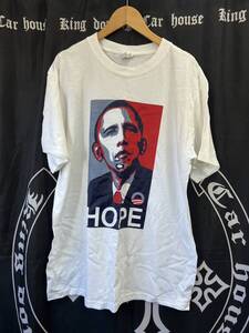 USA製 anvil BARACK OBAMA バラクオバマ Tシャツ L　管理番号【111】