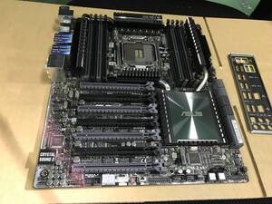 1★中古品 BIOS確認 ASUS X99-E WS LGA1151 マザーボード IOパネル付属★