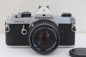 PENTAX MX＋50mm F1.7 プリズム腐食無し,シャッター,露出計作動,モルト張り替え済 訳ありジャンク