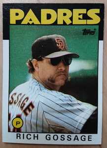 ★来日外国人 ゴセージ 福岡 ダイエー ホークス RICH GOSSAGE TOPPS 1986 #530 メジャーリーグ MLB 大リーグ PADRES パドレス HOF LEGEND