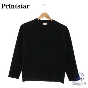 Printstar プリントスター カットソー ロンT トップス 長袖 レディース ブラック 150 901-391 送料無料