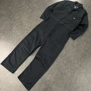 Dickies FLEX Overalls ディッキーズ フレックス オーバーオール つなぎ ツナギ オールインワン ピットスーツ 作業着 黒 メンズ M Regular