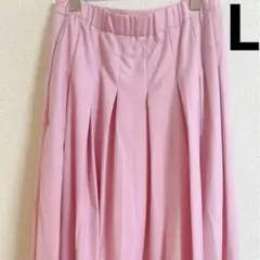 ピンク　スカート　ロング　Lサイズ　レディースファッション