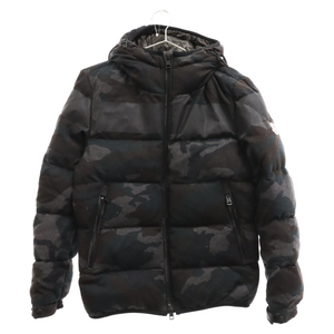 MONCLER モンクレール ERAULT カモフラウールダウンジャケット 1420914131805 ブラック