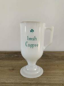 IRISH COFFEE ミルクガラス アイリッシュコーヒー ヴィンテージ グラス