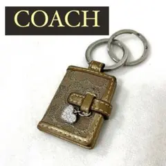 【正規品】COACH コーチ　シグネチャー ブック型キーホルダー