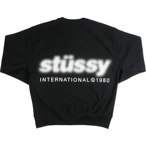 STUSSY ステューシー 23AW BLUR CREW Black クルーネックスウェット 黒 Size 【M】 【新古品・未使用品】 20781032