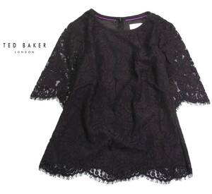 テッドベーカー TED BAKER 素敵 レース プルオーバー ブラウス ０