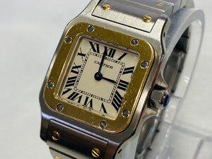 ★Cartierカルティエ CARTIER サントスガルベ SM 1567 コンビ クォーツ レディース 腕時計 稼働品★