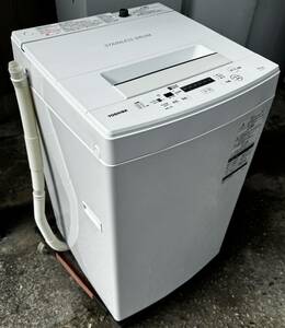 福岡市内送料無料 東芝 TOSHIBA 2019年製 4.5L 洗濯機 AW-45M7-W 小型 家電 一人暮らし 単身 学生