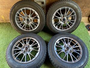 美品　175/65R14 82Q IG60 YOKOHAMA iceGUARD 2023年製　スタッドレス 14x5.5J ET ＋43 PCD 4x100 ハブ系やく　68mm 送料無料税込み