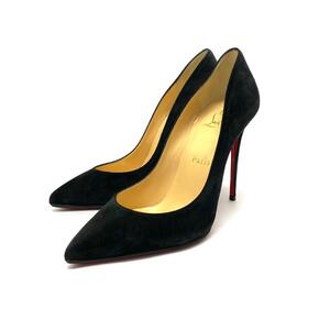 未使用品◆Christian Louboutin クリスチャンルブタン パンプス 37◆ ブラック スエード レディース 靴 シューズ shoes KI1004