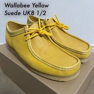 UK8 1/2 Clarks Wallabee Yellow Suede 26154742 クラークス イエロー スエード