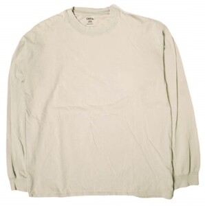 BEAUTY＆YOUTH UNITED ARROWS ビューティーアンドユース 抗菌防臭加工 CATIA カットソー 1212-105-7454 L BEIGE 長袖 Tシャツ g20065