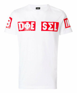 * ラスト * 正規品 DIESEL T-DIEGO-SO ディーゼル バクプリ Tシャツ M / White *