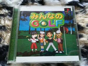 【中古・盤面良好・動作確認済み】PS　みんなのGOLF　　同梱可