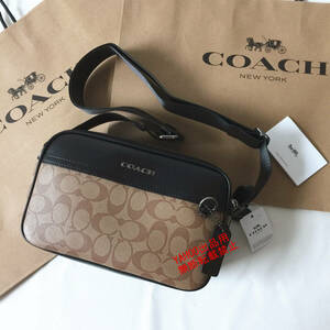 ★COACHバッグ★コーチ C4149 カーキ×ブラック ボディーバッグ ショルダーバッグ クロスボディー 斜めがけバッグ アウトレット品 新品 